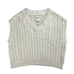 Abercrombie & Fitch Sweater Vest Mens Size XL Cable Knit Cricket Tennis Y2K
